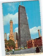 Postcard John Hancock Center and Water Tower Chicago Illinois USA