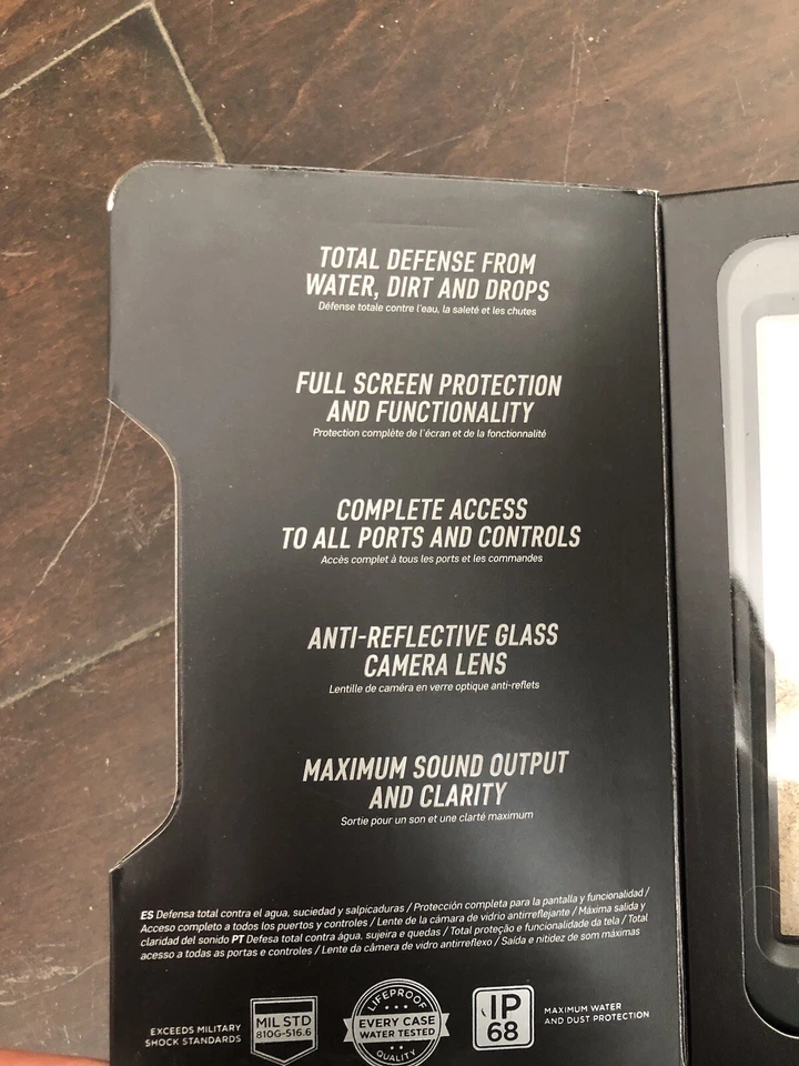 Lifeproof Fre 保护壳 适用于摩托罗拉 Droid Maxx 2 防水 黑色 批量 3 件 — 第 3/4 张图片