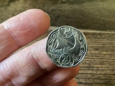 2017*AUNC*ISLE OF MAN VIKING LONGBOAT SHIP 20 PENCE 20P COIN(1413)