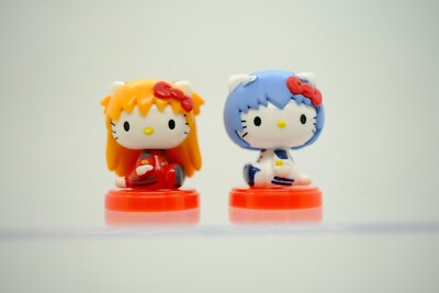 Evangelion Hello Kitty Collaboration Figure Rei  & Asuka Choco Egg