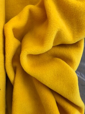 Polar Fleece Yellow by the Yard, 60'' wide, Malden Mills Brand