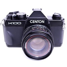 Centon K100 Camera  Centon 50mm f1.7 lens  Black  Japan  K mount  1997