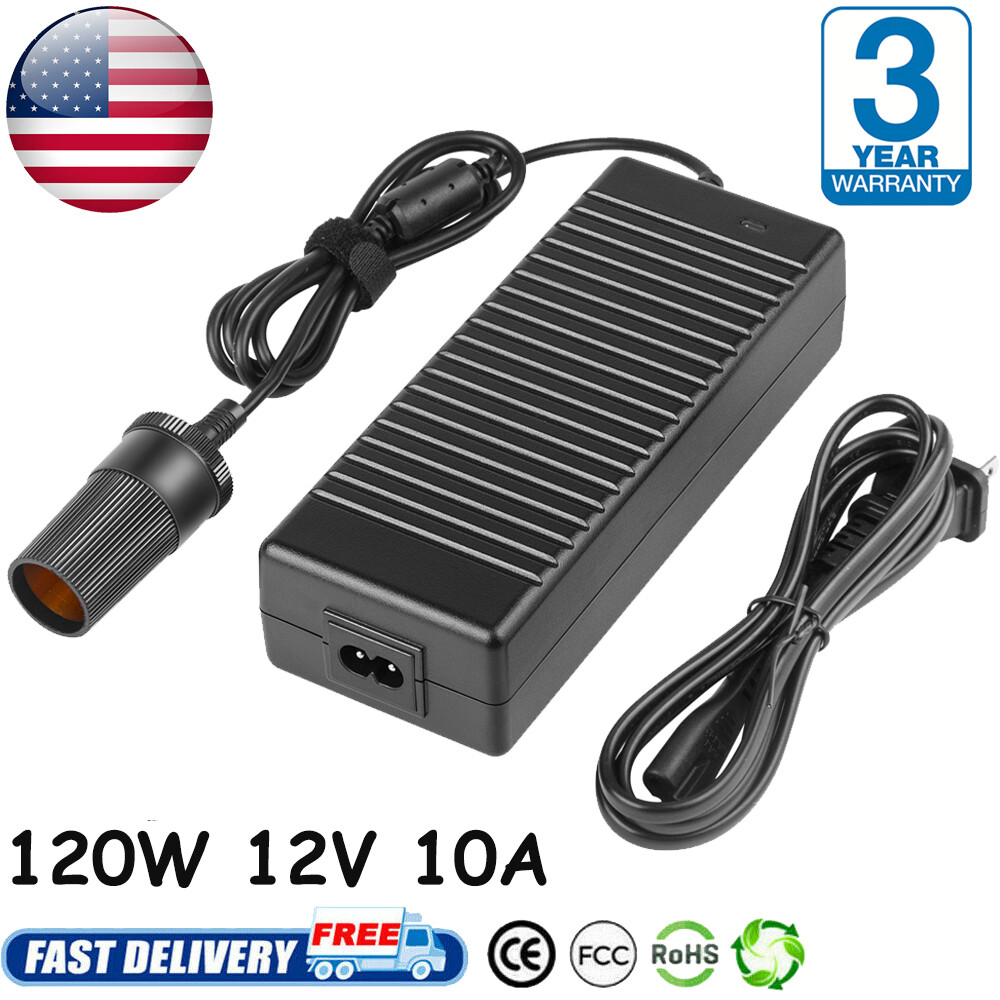 12V 120W AC to DC Power Adapter Converter Car Cigarette Lighter Socket  Charger