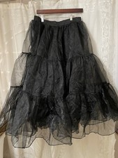 Grace Karin Black Petticoat Circle Skirt Fluffy Slip Size 2XL