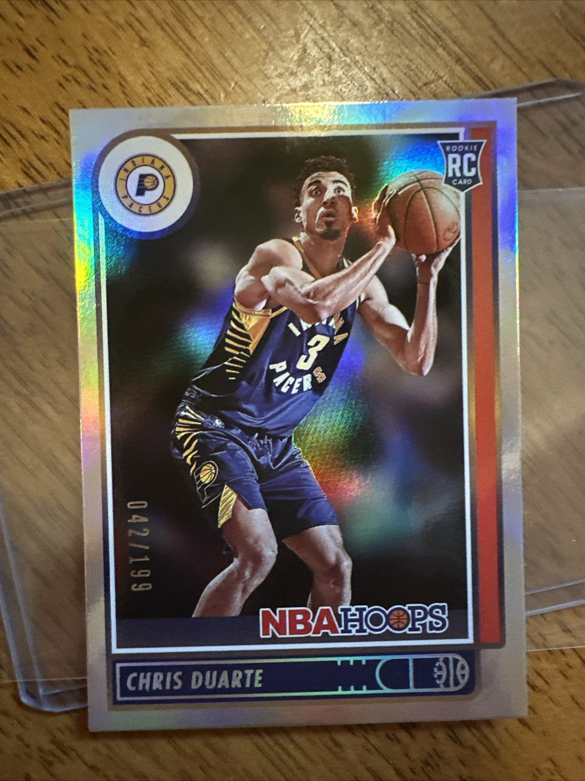 2021-22 NBA Hoops Base Rookies Silver #236 Chris Duarte /199 - Indiana Pacers