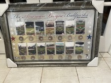 Major League Baseball American League Picture Plaque official dirt capsules RARE