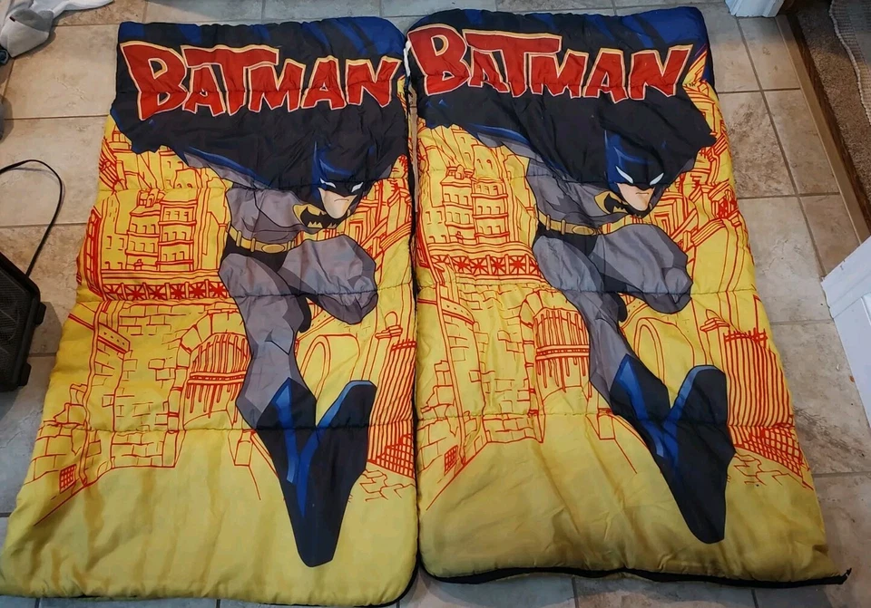 2 Sacos de Dormir Batman De Colección DC Comics Años 70 80 Juveniles Talla 54x30 Usados Foto 2 de 3