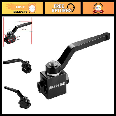 1/8'' NPT Shut Off Valve - Aluminum Brake Line Lock, Billet Black, High-Performan