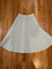 Maeve by Anthropology Gray, Jersey Knit A Line Skirt Size 2
