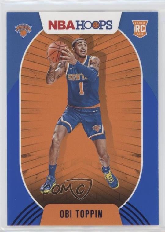 2020-21 Panini NBA Hoops Blue Obi Toppin #226 0nr3