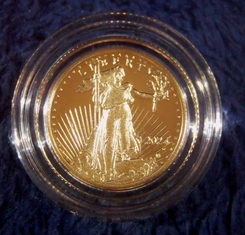 2024-W $5 Gold Eagle Proof 1/10 oz American Gold Eagle w/ Box & COA West Point