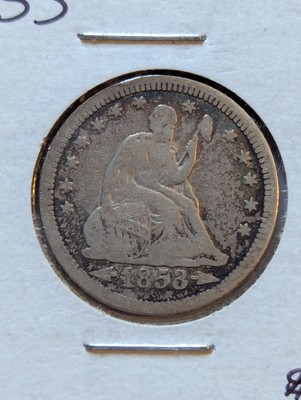 USA 25 Cents, 1853 , Seated Liberty Quarter