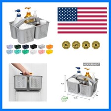 Portable Shower Caddy, Caddy Organizer with Handle, Plastic Shower Basket Hol...