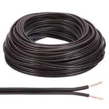 100Ft 18/2 PVC Covered Wire, SPT-2 UL Listed Copper Electronic Wire, Brown