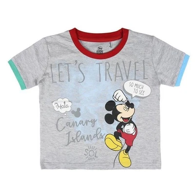 Disney Mickey Mouse Jungen T-Shirt kurzarm grau  Gr. 92 - 152 - Bild 1 von 2