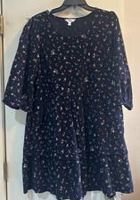 Corduroy Black Dress