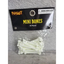 Spirit Halloween Mini Bones 18 Pieces Decoration Prop Party Favor Scary