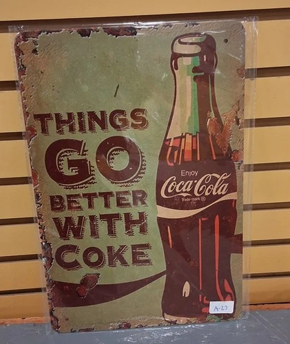 Coca Cola vintage metal sign Retro Man Cave Wall Decor Item #A-27