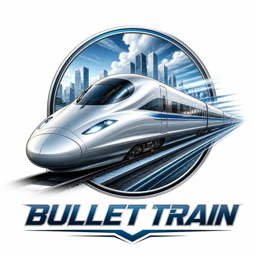 Bullet Train Self Adhesive Vinyl Waterproof Sticker