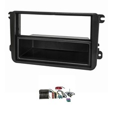 Doppel DIN Radioblende Set passend für VW Golf 5 6 Touran Passat 3C Caddy Fakra