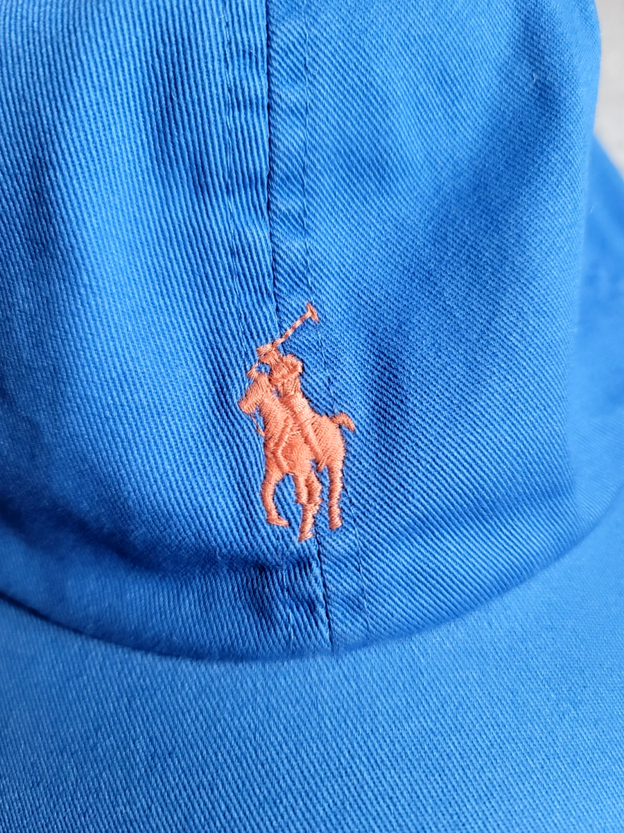 【希少】Polo by Ralph Lauren CAP USA製 90 ブルー NWT Polo Ralph Lauren Cotton Twill Chino Ball Cap Hat,BLUE ORBIT