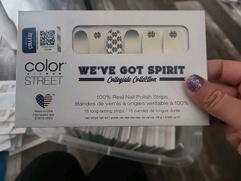 Nail Polish Strips Notre Dame collage football
