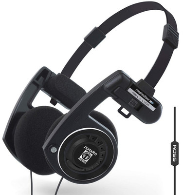 Koss Porta Pro Remote Dark Master Mikrofon Fernbedienung On-Ear Kopfhörer schwarz *NEU*