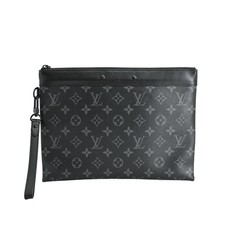 Louis Vuitton Pochette to Go Clutch Bag M81569 Black r50 0610