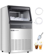VEVOR Commercial Ice Maker Freestanding Cabinet Machine 160lbs/24H 55 Ice Cubes