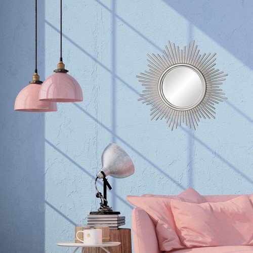 Stylish Wall Hanging Mirror for Bedroom Corridor Hallway Small Circle Mirrors - Picture 5 of 14