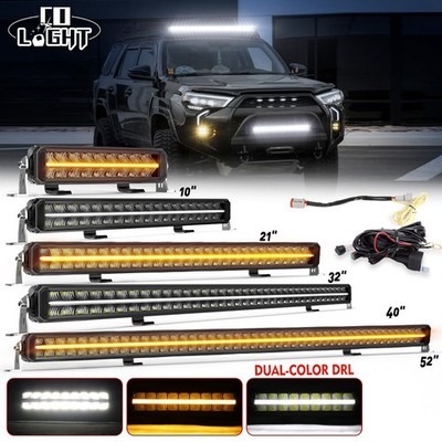 E9-Zulassung 10-52'' LED Light bar Lichtbalken W/DRL Arbeitsscheinwerfer Offroad