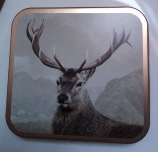 Tin Stag Biscuit Scotland Storage BASC Farm 9" x 8.5" x 2" Inch Country Sports