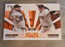 Carlos Rodon / Logan Webb 2023 Topps #12P-11 One-Two Punch San Francisco Giants
