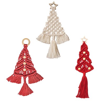 DIY Makramee Weihnachtsbaum Dekor Set Handwerk Geschenk Kreativ Kit