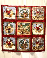 Debbie Mumm Woodland Christmas Fabric Panel 44X44 Cut N Sew 12" Sqs Quilting