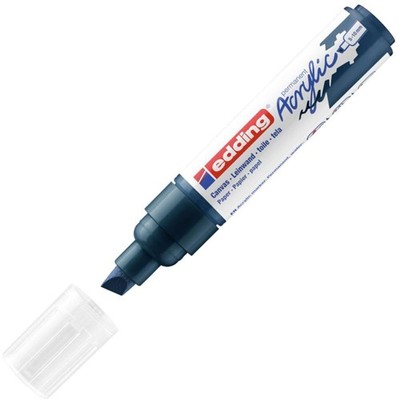 Edding 5000 Acrylic Marker Broad - Dark-blue - 1 Office Product