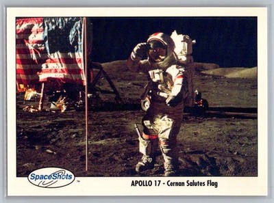 1990 SpaceShots - Apollo 17 - Cernon Flag Salute #172