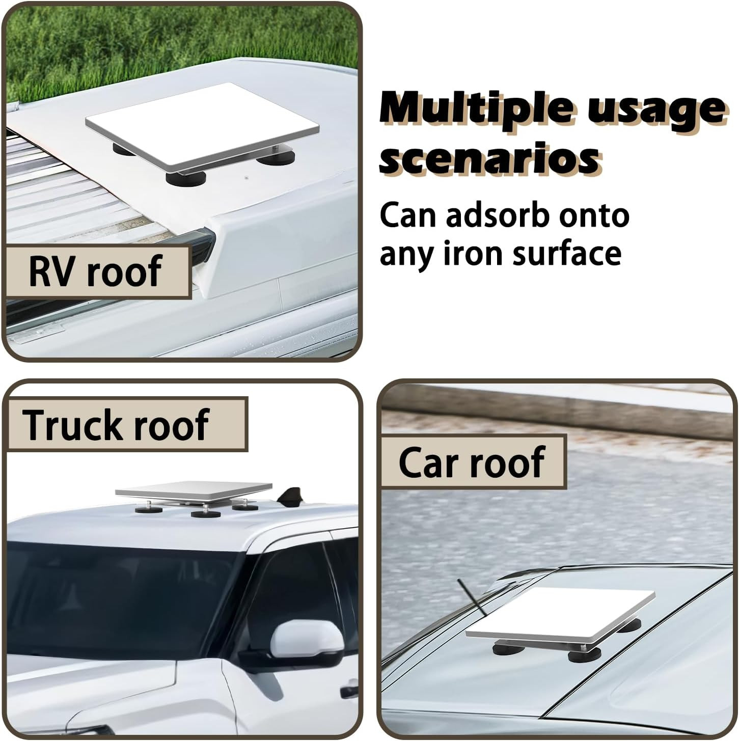 Heavy-Duty Magnet Mount for Starlink Mini,Magnetic Car Roof Mount Kit 264lbs