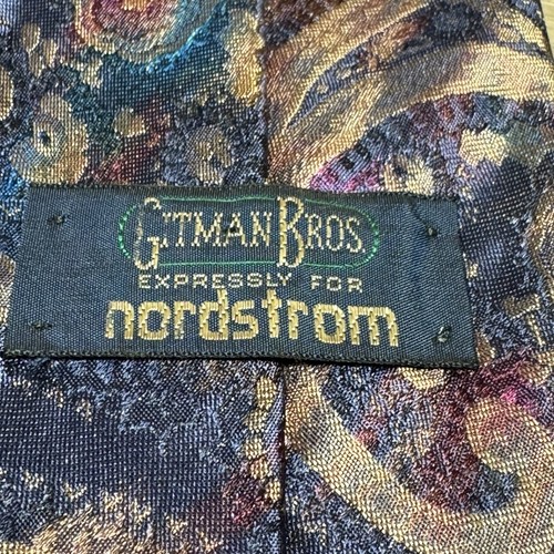 Gitman Bros Nordstrom Handmade Luxury 100% Silk Neck Tie for Men Made in USA 59" - Picture 3 of 10