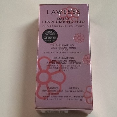 Lawless Daisy Plumping Daisy Girl Gloss and Daisy Girl Lipstick Duo ~ NIB