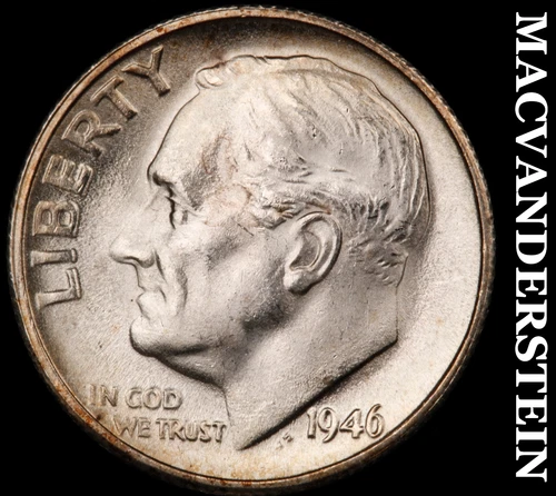 1946-S Silver Roosevelt Dime-Choice Gem Brilliant Unc Lustrous No Reserve #i4512