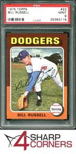 1975 TOPPS #23 BILL RUSSELL DODGERS PSA 9