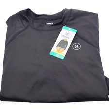 Hurley Women's UPF 50 Long Sleeve Rashguard Black XL - NEW