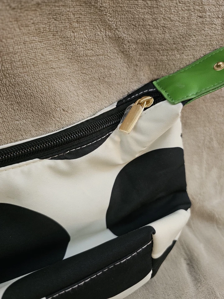 KATE SPADE черный и белый в горошек косметический мешок / чехол удивительное состояние товара - Изображение 3 из 4