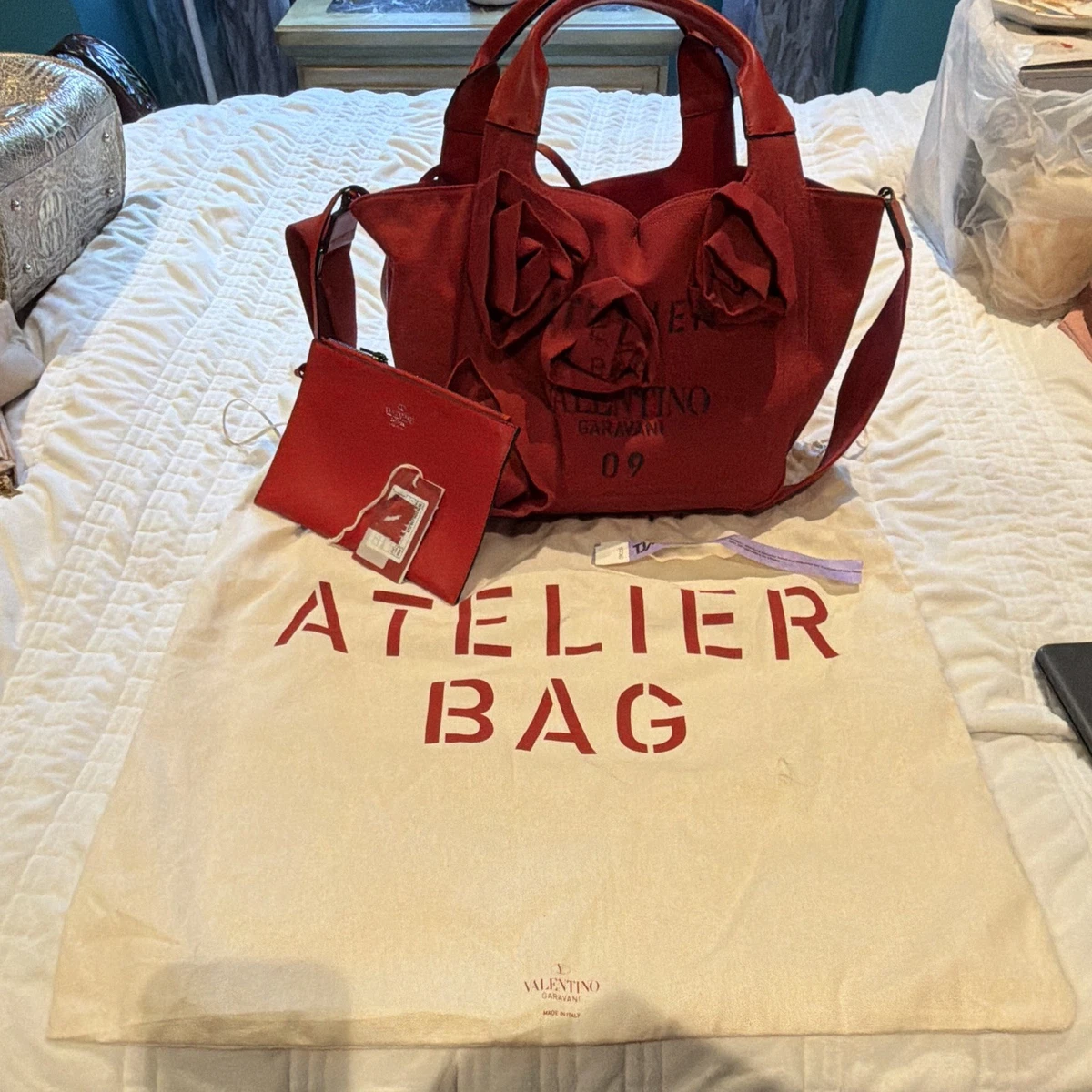 Valentino Canvas Exterior Tote Bags & Handbags for Women for sale