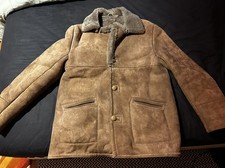 Vintage Made in England Men’s Sheepskin Coat Up To 44” Chest