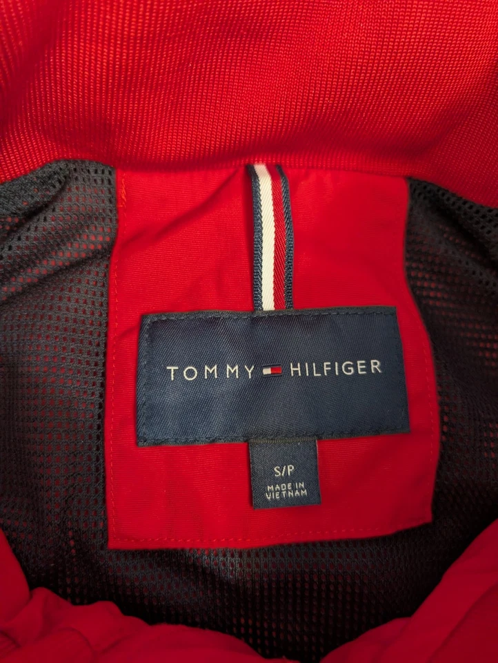 Tommy Hilfiger Regatta Yacht Jacket Mens S/P Water Resistant Windbreaker Red - Image 2 of 4