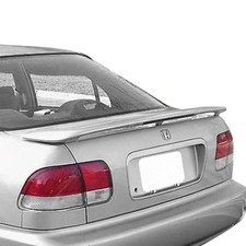 For Honda Civic 96-00 Factory Style Fiberglass Rear Spoiler W Light Unpainted