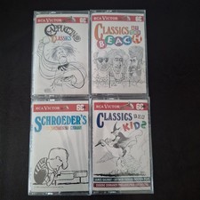 Lot Of 4 RCA Victor Cassette - Classical Hits Schroeders Sealed - Drill Hole