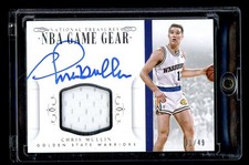 2014 National Treasures NBA Game Gear Chris Mullin Game Used Jersey Auto /49 HOF